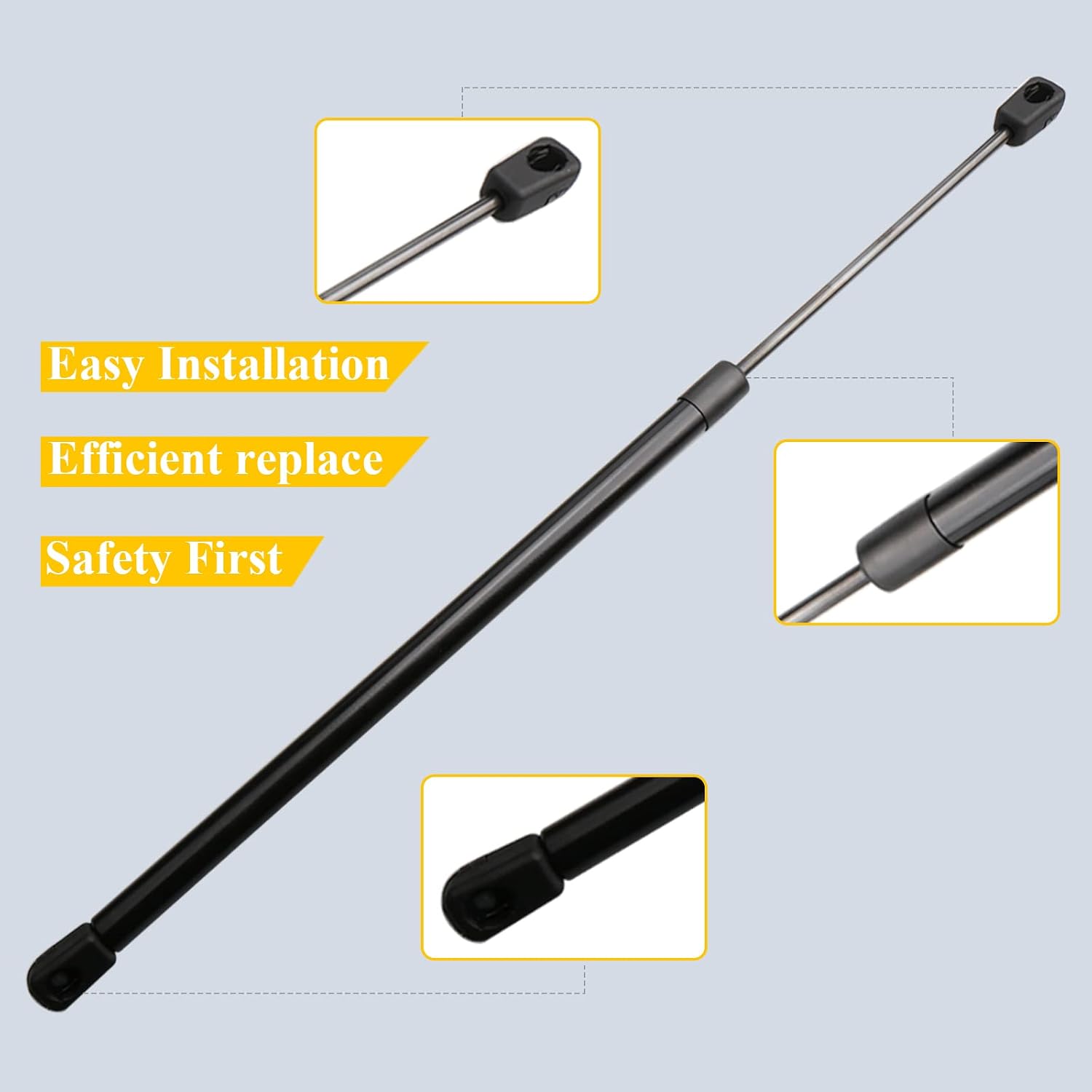 14021 Rear Window Glass Lift Supports Shocks Struts for Jeep 2011-2017 Wrangler JK -Factory Top only, 2pcs Pack, 68068261AA