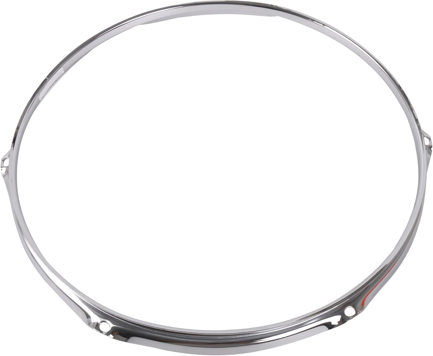 Yibuy Professional Snare Drum Rim Hoop Metal Ring 6 Hole 16" Dia Upper Circle Silver