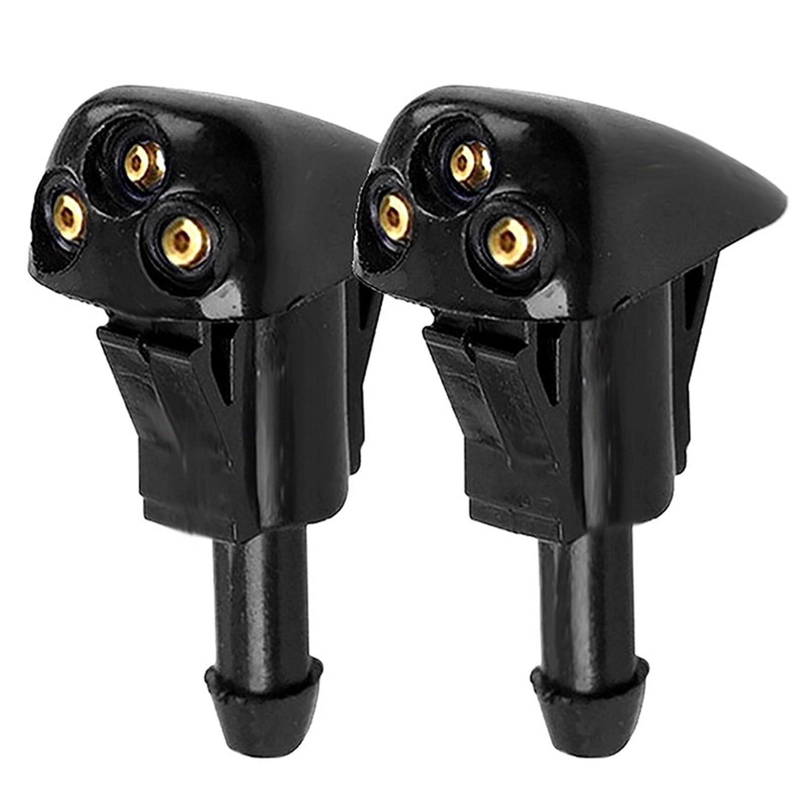 Pacgydk One Color Car Windshield Nozzles 2Pcs 3Holes Car Windshield Wiper Washer Spray Nozzle Universal Nozzles Water Jet Auto Accessor