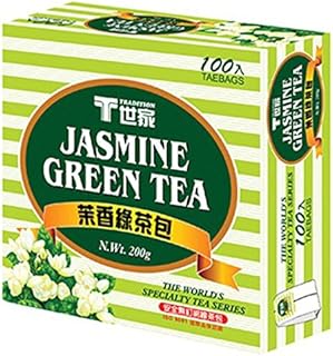 《T世家》 茉香綠茶包 (100入/盒)（ジャスミングリーンティー） 《台湾 お土産》 [並行輸入品]