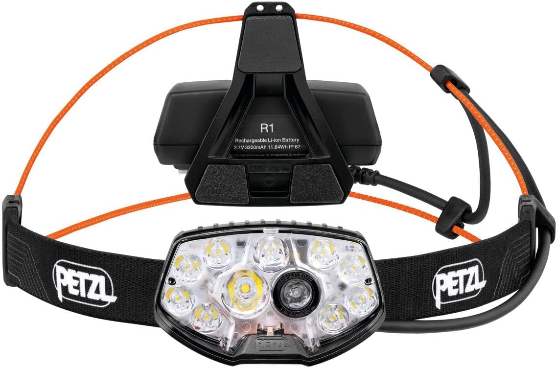 PETZL NAO RL bk | E105AA00 - Reactive Lighting Technology - LED Flashlight - Black