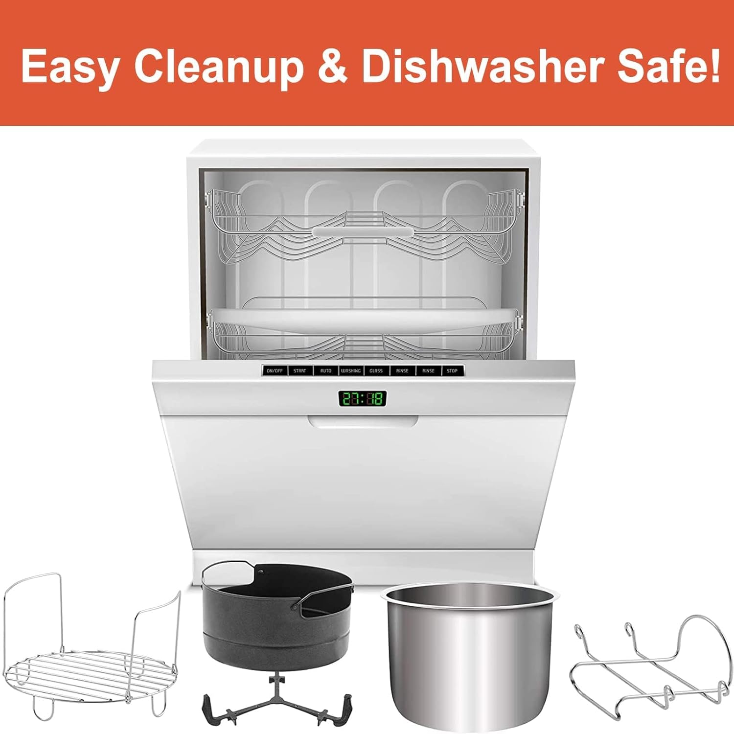 Dishwasher safe components of Nuwave Duet