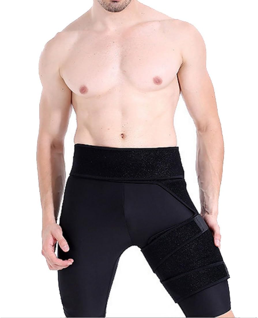 Groin Support, Compression Wrap for Hip, Thigh, Quad