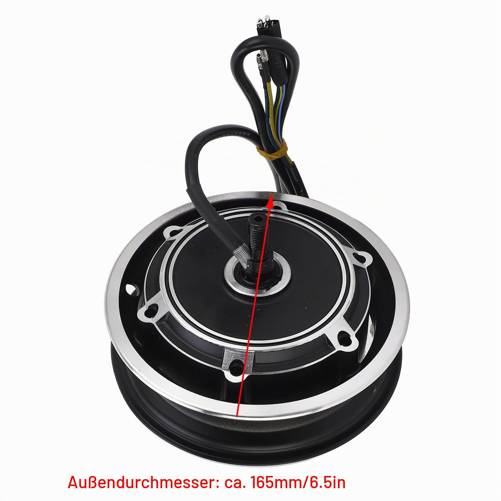 48V 1000W Nabenmotor für Elektrofahrräder, Bürstenloser Nabenmotor für Elektroroller mit Scheibenbrems, Radmotor für 10 Elektrofahrräder mit Vorder und Hinterradantrieb Erhältlich