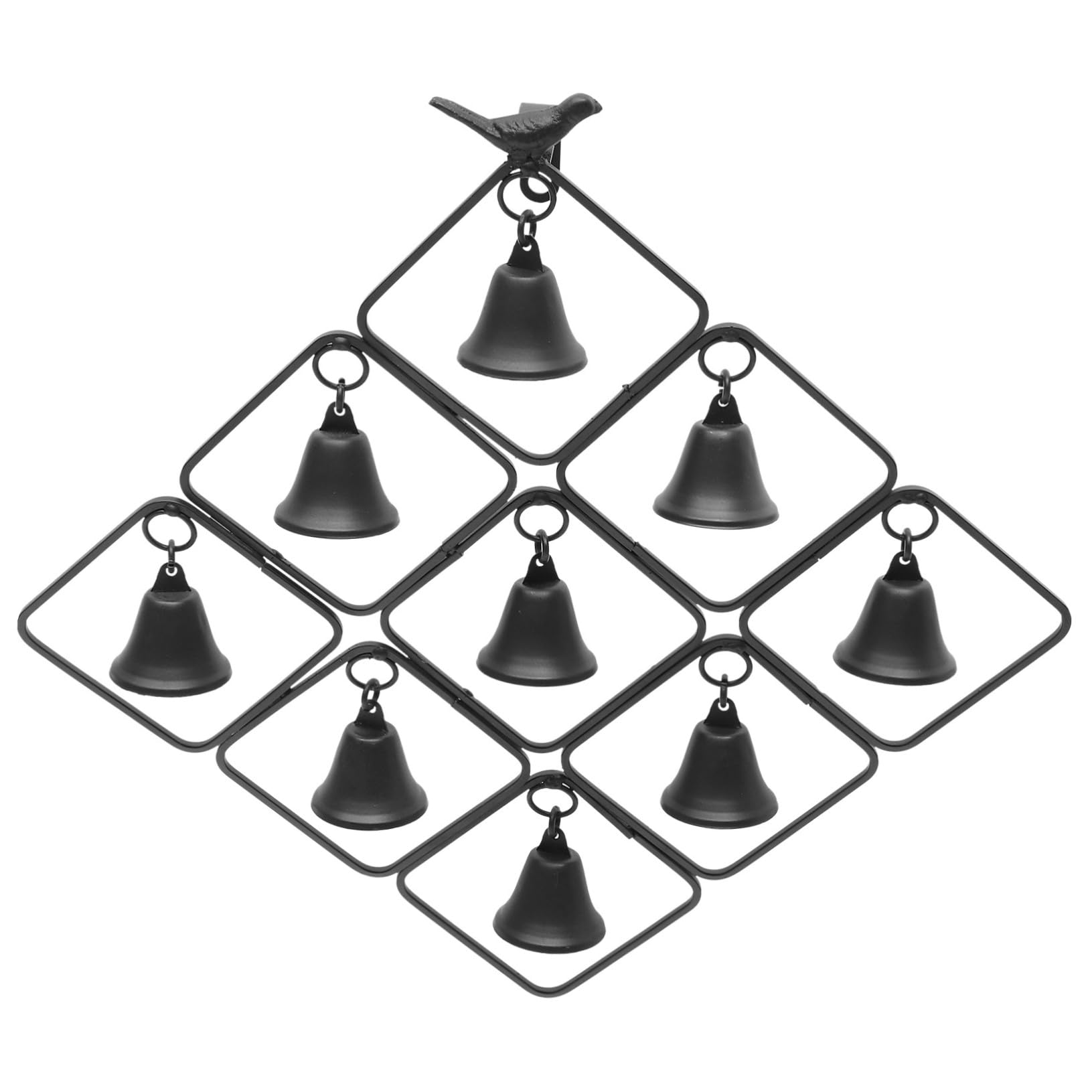 Toddmomy Gartenglocke Aus Eisen Windspiel Mit Anhänger Metall-gartendekoration Outdoor-windglocken Innenhof-Windspiel Hänge- Für Garten Und Terrasse