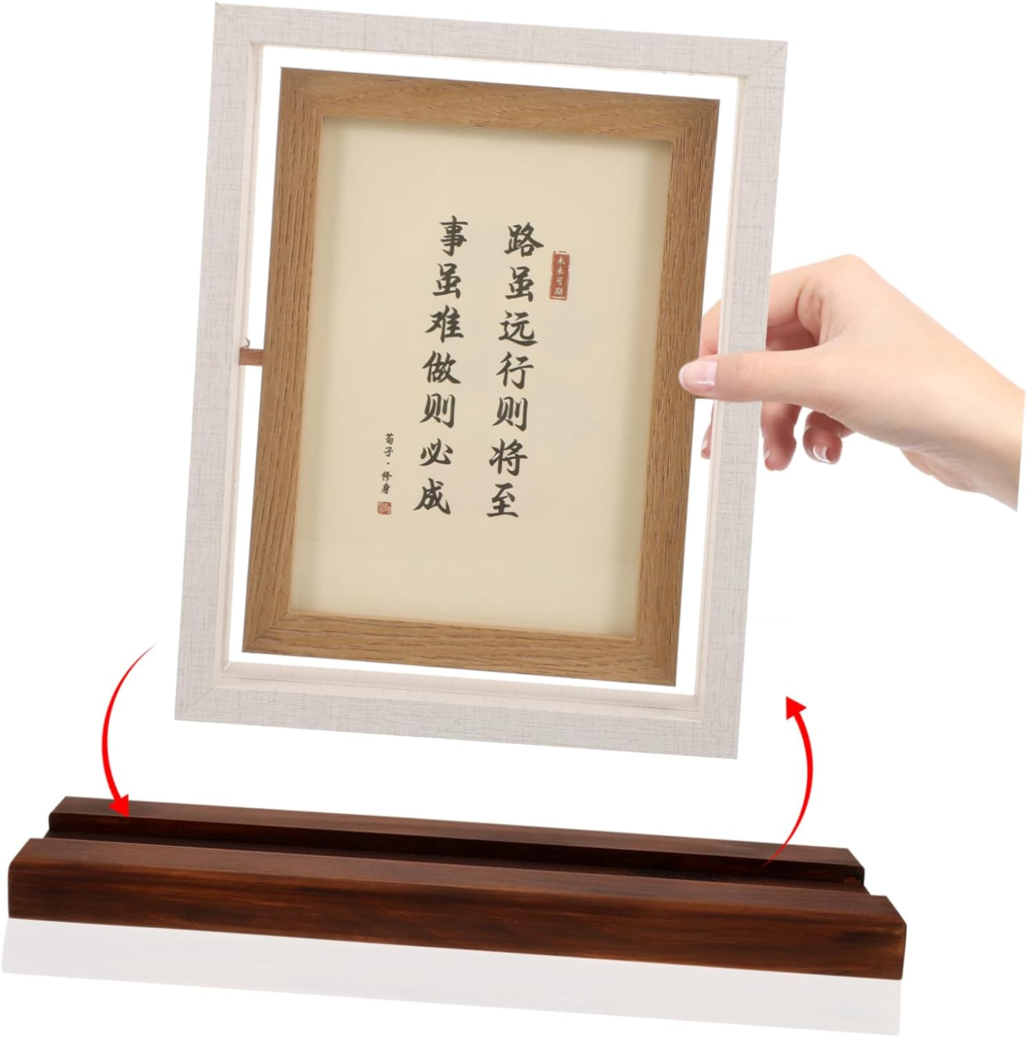 Wooden Picture Stands for Table Display Quicksand Painting Ornament Base Stand