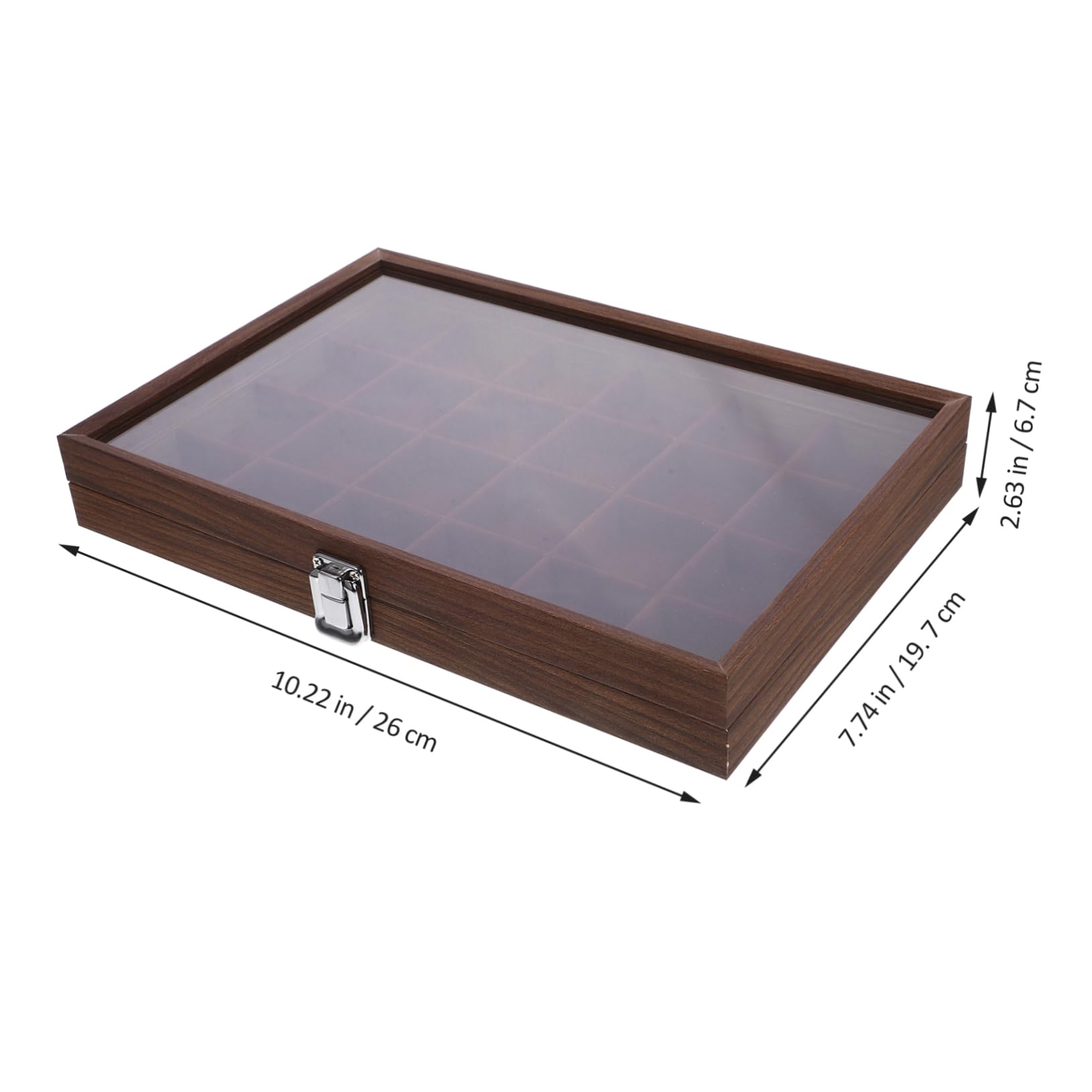 LABRIMP Caja De Almacenamiento De Té De Madera Con Tapa Transparente Organizador De Bolsitas De Té Con Compartimentos Para Decoración y Organización Cocina