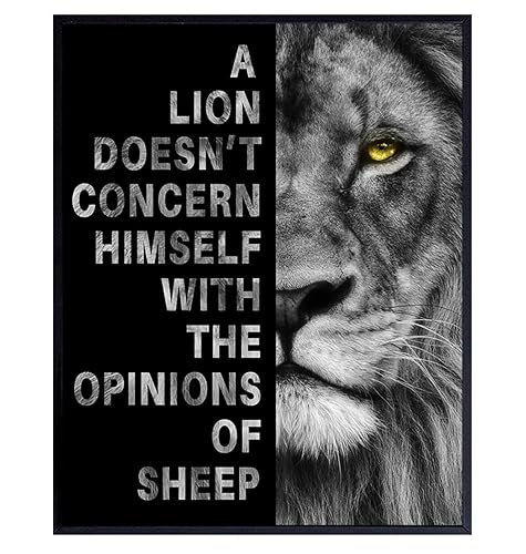 Home Office Art Motivational poster - Wall Decor for Men - inspiring masculine Inspirational quote - Success Posters for Men - Garage, Gym, Man cave