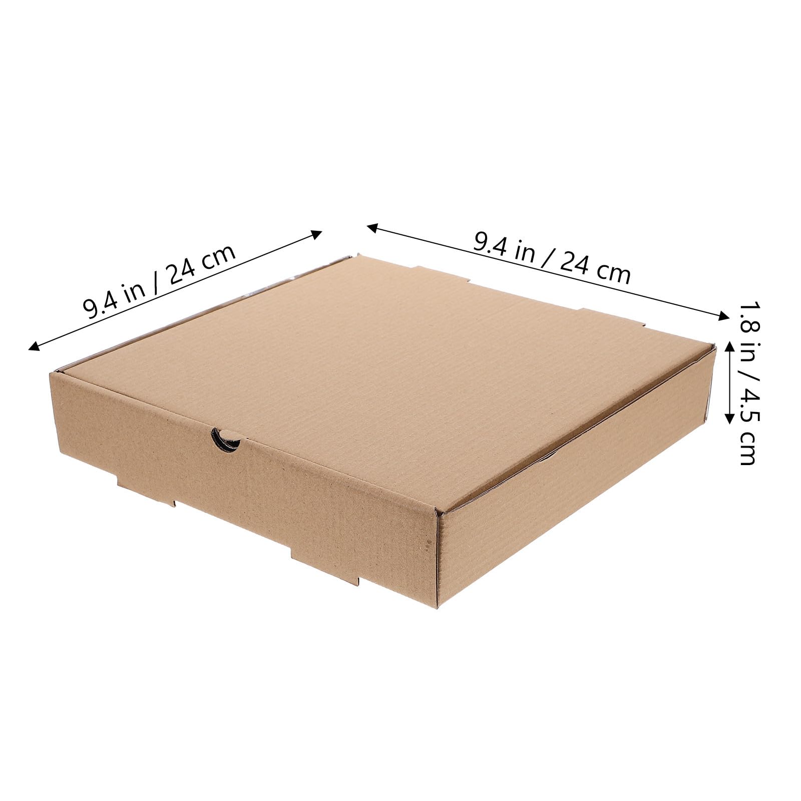 10 pezzi Scatole per Pizza da Asporto in Cartone Ondulato Contenitori Alimentari Sicuri e Leggeri Design Portatile e Facile da Montare per Conservazione e Trasporto Pizza Piccola