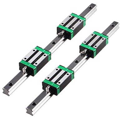 Linear Guide Rail 2 X HGR 20-200mm Linear Slide Rail + 4 X Bearing ...
