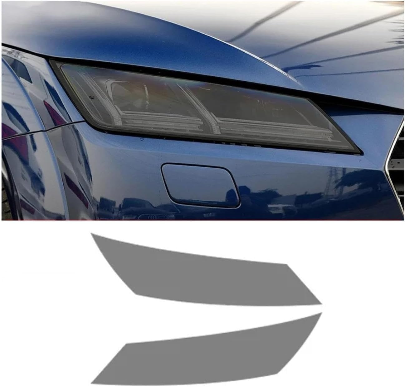 SamLng Car Front Light Film for TT 2015-2024 Precut Headlight Protective Film Car Front Headlamp Protection Film car Lights Film Headlight Anti-Scratch Non-Yellowing Protective Film