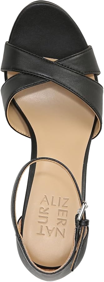 Amazon.com | Naturalizer Womens Henson Heeled Sandal, Black, 10 US