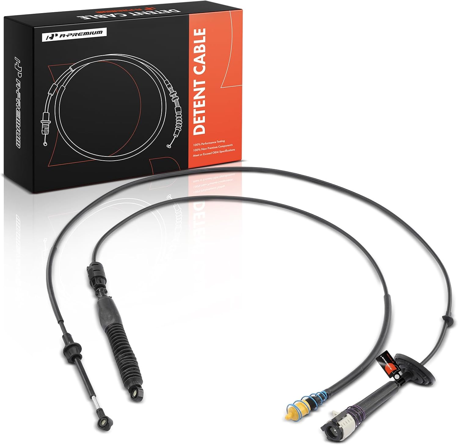 A-Premium 78.54 inch & 58.27 inch Automatic Transmission Detent Cable Compatible with Chevrolet Silverado 1500 2500 3500, Silverado 1500 Classic, Silverado 2500 HD & GMC Sierra 1500 HD, Sierra 3500