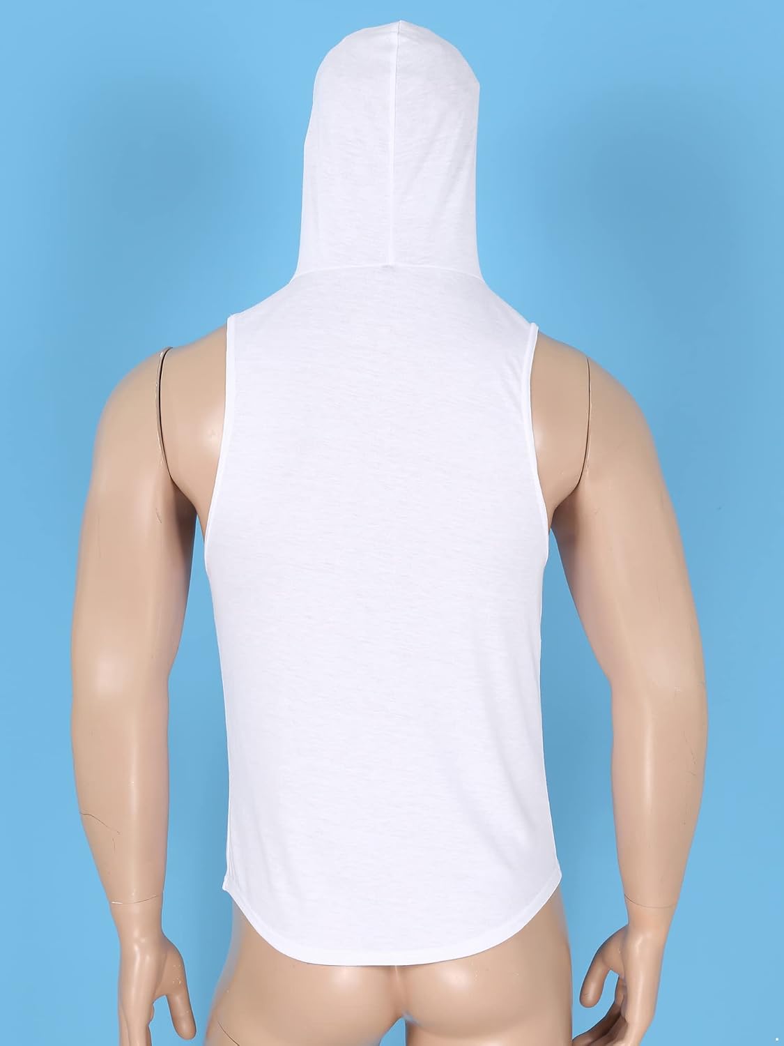 Jugaoge Men Sexy Tank Top Men Hooded Hoodie Sleeveless Casual Vest Singlets Sport Top Workout Vest Athletic Tops
