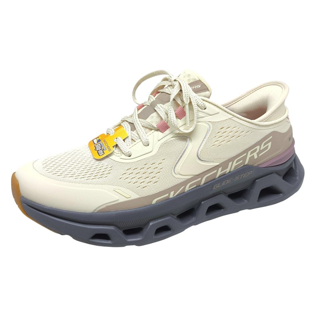 Skechers Women's Glide-Step Altus Slip-On, Natural, 4.5