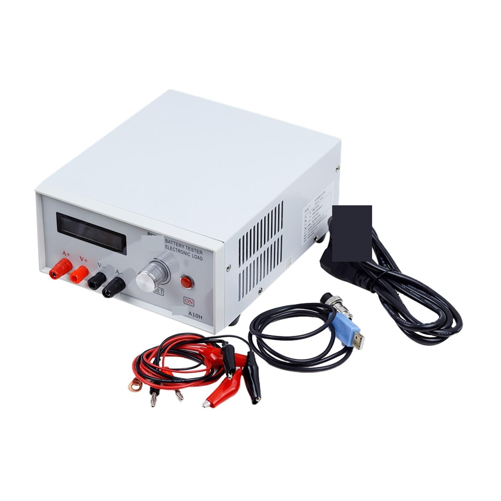 Probador de capacidad batería portátil A10H, comprobador carga y descarga ciclo prueba cabezal potencia electrónica CA 150 W Alta precisión