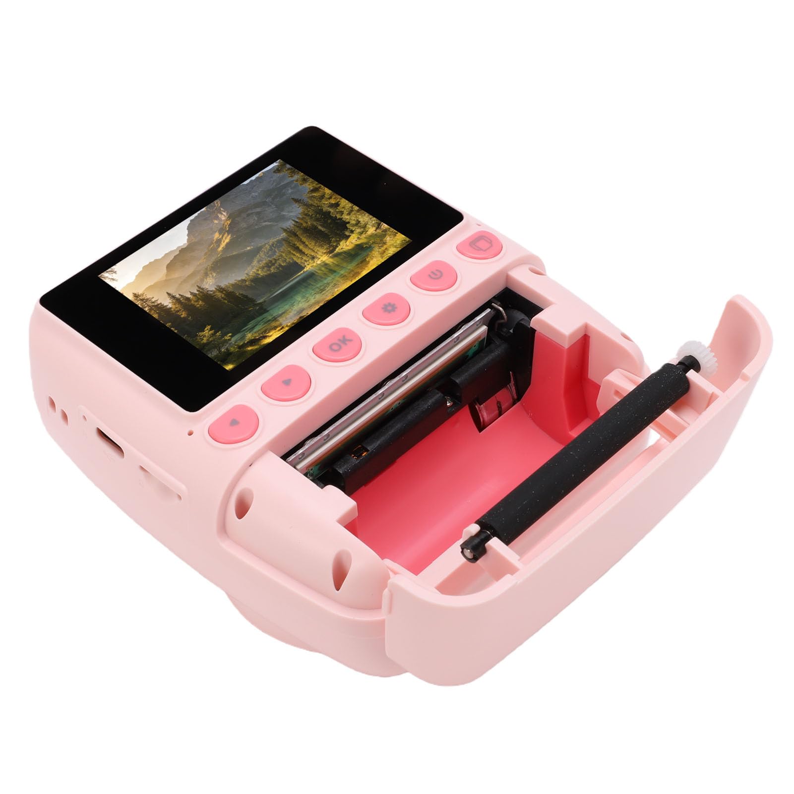 Naroote Fotocamera Istantanea per Bambini, Macchina Fotografica con | Fotocamera Stampabile, Corpo in ABS, Carta Termica, Uso Interno/esterno