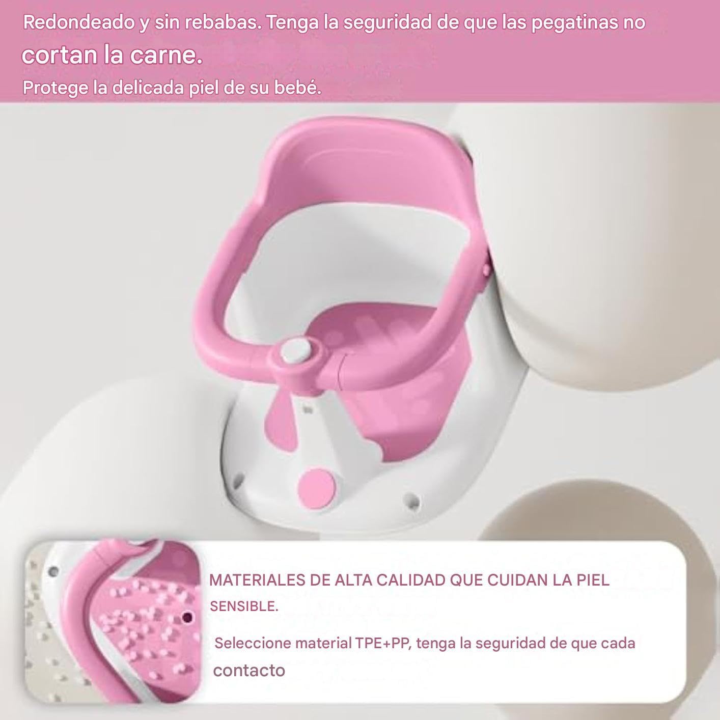 Silla de Baño para Sentarse Asiento Antideslizante de Ducha para Niños y | Silla de Bañera Portátil para Hogar Viajes Familias Conscientes de la Seguridad