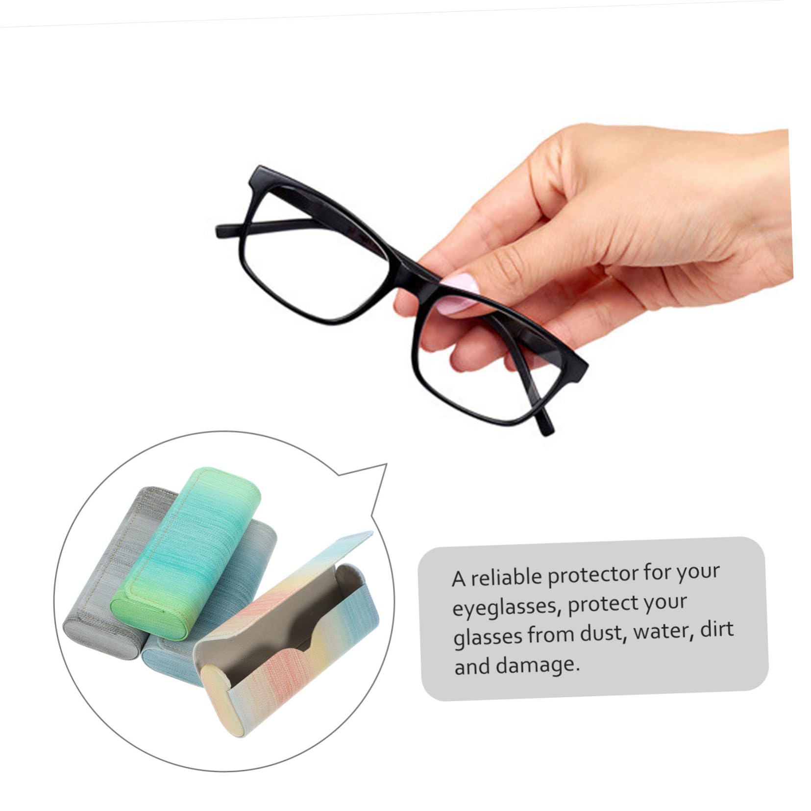 Veemoon Boîte De Rangement Pour Lunettes Des Lunettes De Protection Voyage Porter Cas Étui À Lunettes De Soleil Pour Femme Caisse De Lunettes Pu