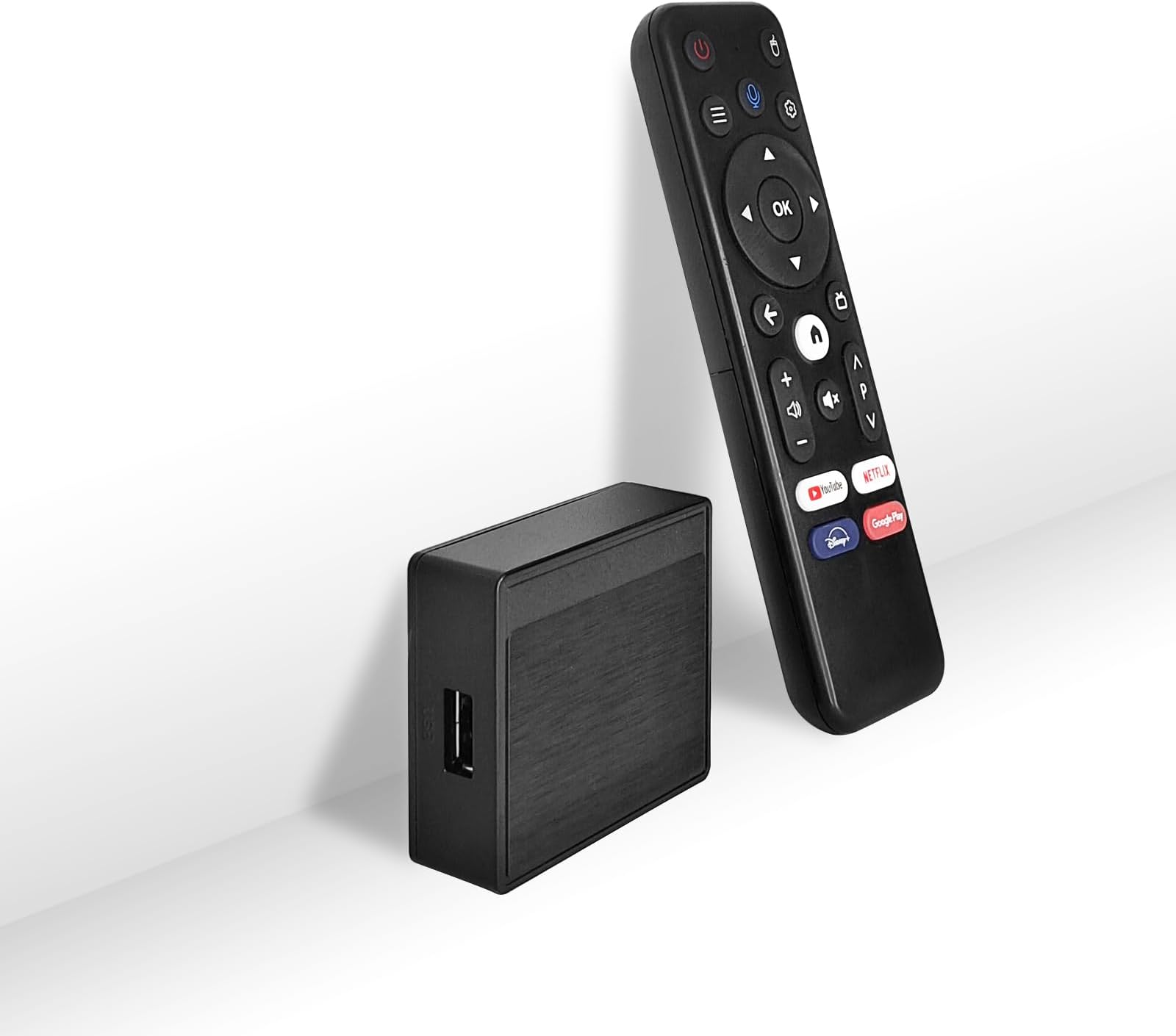 Lemon TV Mini Android TV Box, 4K HD Smart TV Box Small Box with Dual WiFi Built-in Casting App Ultra-Portable Compact Design Streaming Device(Including BT 5.4 Remote)