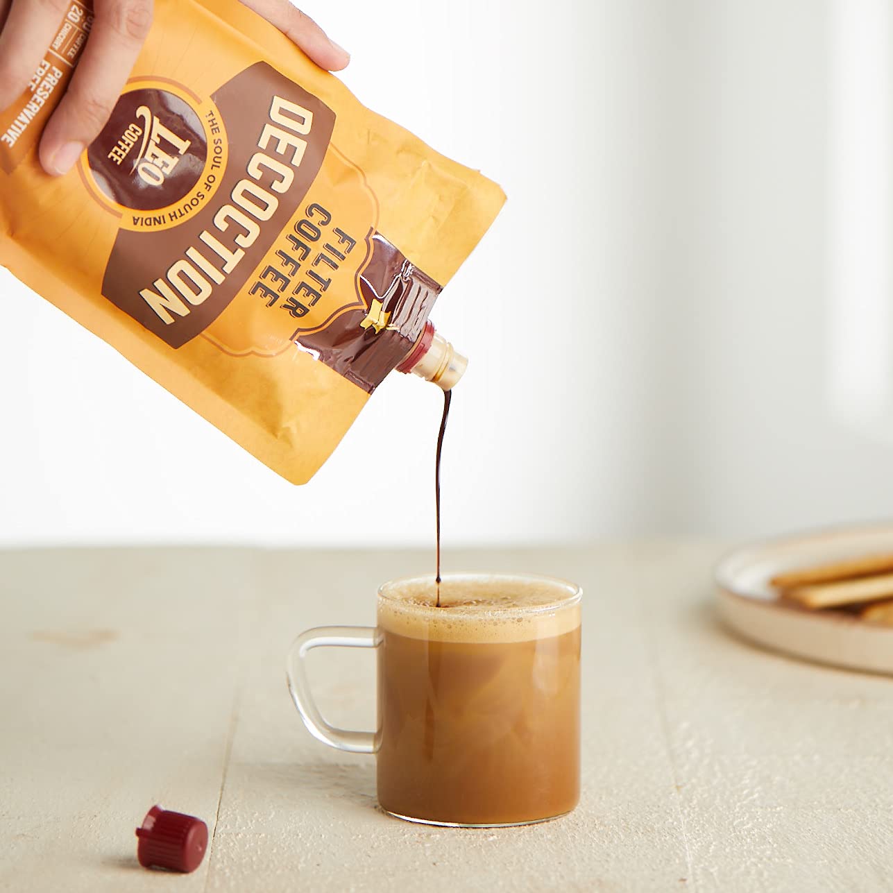 Leo Coffee Filter Coffee Decoction, 80:20 Coffee:Chicory Mix
