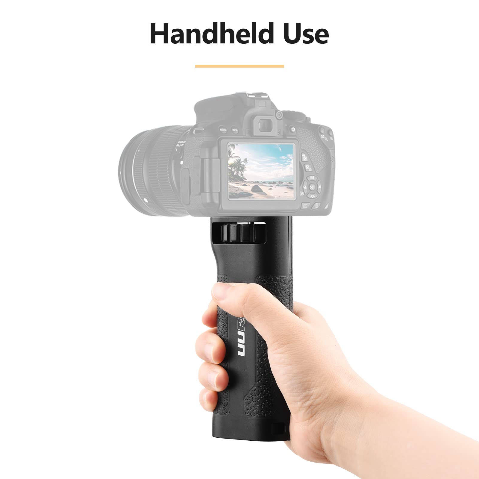Stabilizzatore Per Fotocamera E Smartphone – Impugnatura Universale 1/4, Leggero 75g, Design Ergonomico (Rosa) - 2