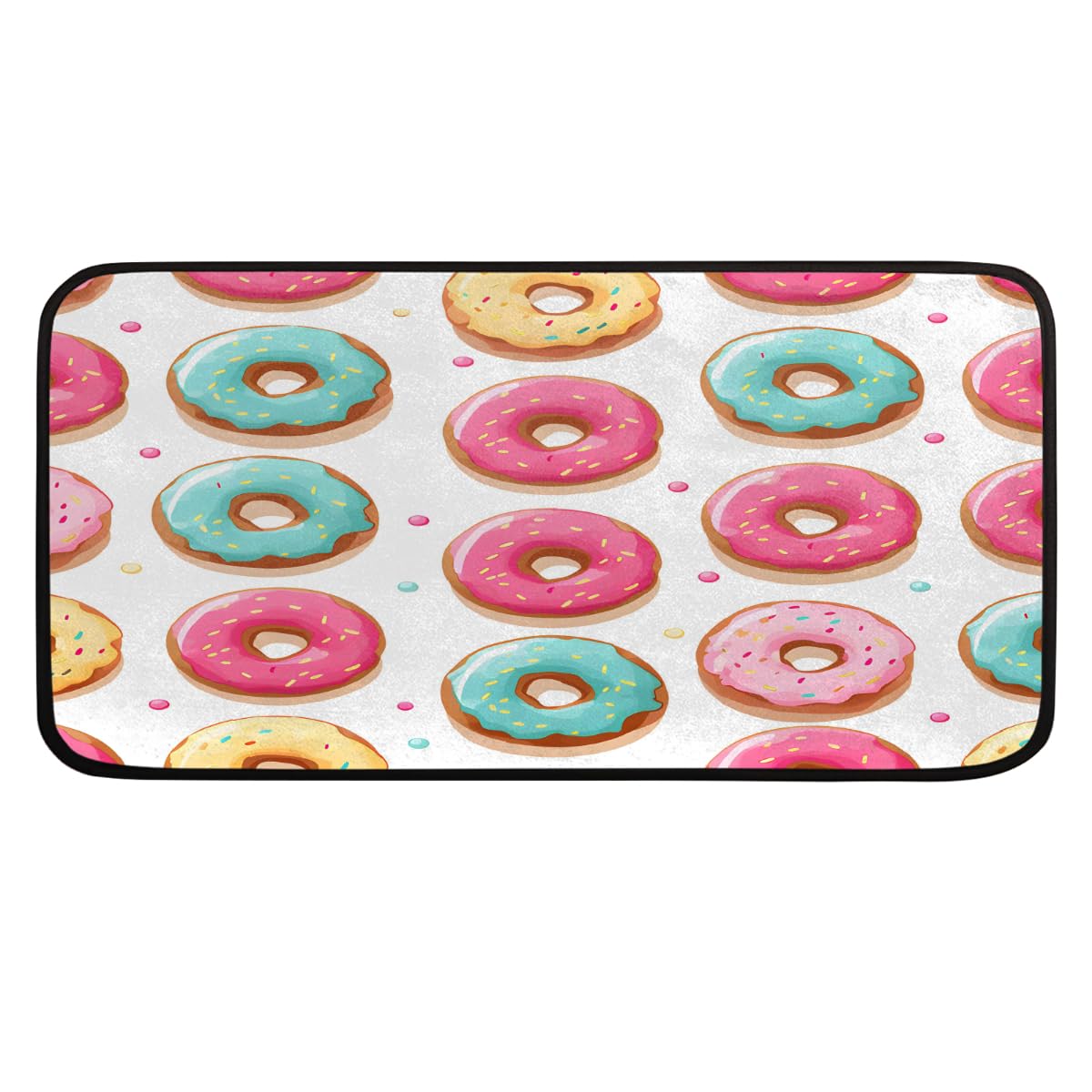 Tapis de cuisine donut 99x51 cm antidérapant et lavable