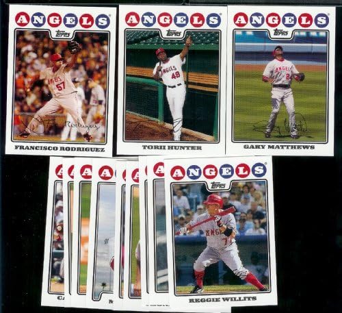Los Angeles Angels Baseball Cards - 5 Years Of Topps Team Sets 2004,2005,2006,2007, 2008 - Includes ALL regular issue Topps Cards For 5 Years - Includes Stars, Rookie Cards & More