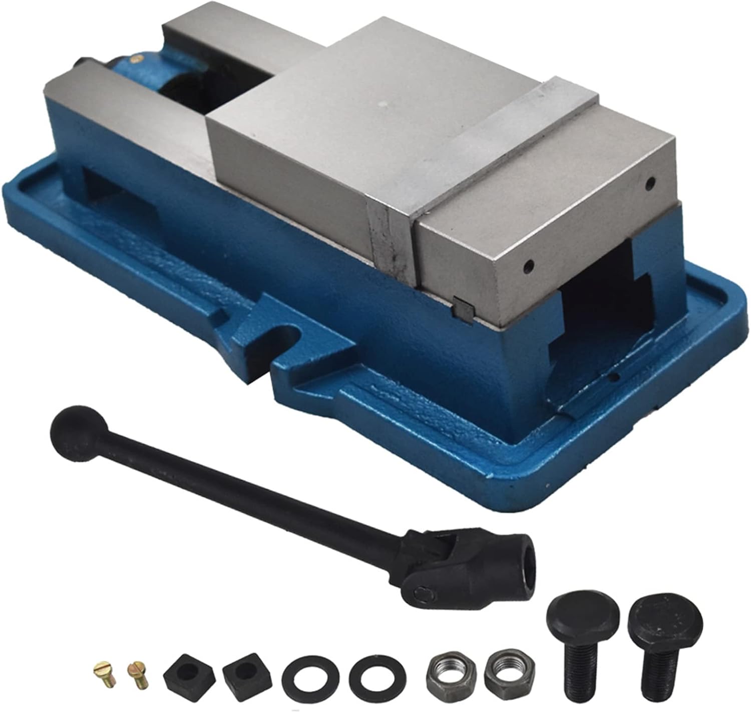 waltyotur 4 x 4-1/8 Precision Mill Vise Without Base, Lockdown CNC Milling Machine Vise Clamp Vise for Milling Shaping and Drilling Machines