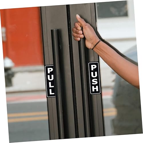 Miniatura 3 de OSALADI 6 Sets Pull Push Wall Push Door Sign Wall Marker Door Sign Self Adhesive Shop Window Push Sign Store Push Signs Glass Doors Push Signs