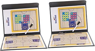 Amosfun 2 Pçs Placa De Futebol Prancheta De Basquete Profissional Ferramenta De Placa De Estratégia Placa De Futebol Quadro Branco Magnético Equipamento De Treinamento De Futebol Quadro