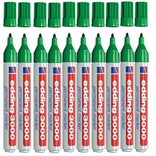 edding 3000, zielony, 10 sztuk