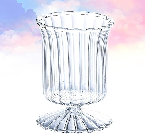 Miniatura 2 de Vosarea 1 portavelas de cristal, florero de cristal florero de flores de vidrio, jarrón portavelas decoración del hogar, jarrones de vidrio