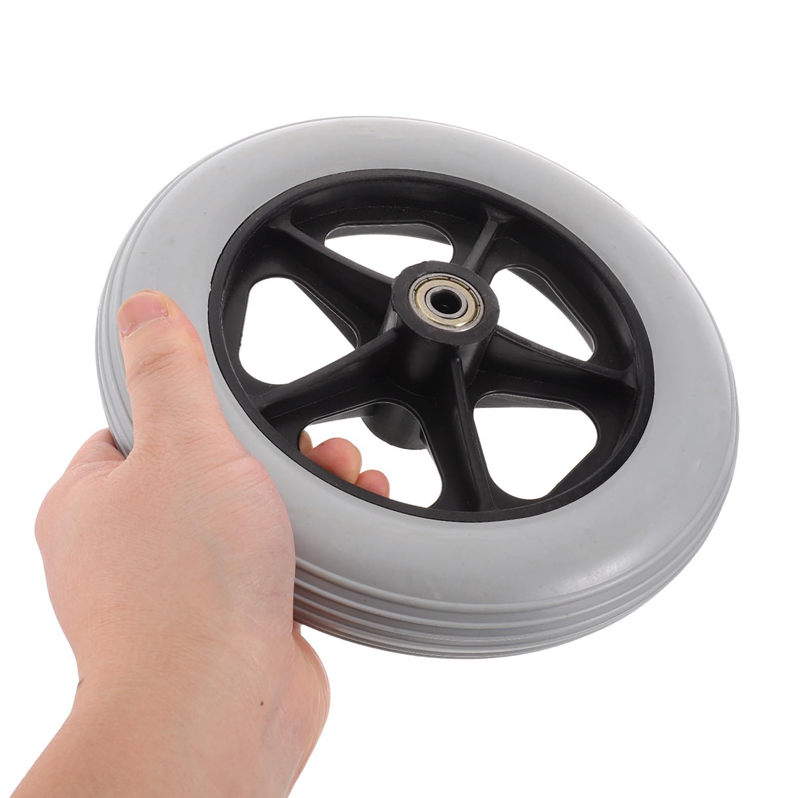 2 Piezas Ruedas Delanteras para Silla de 7,5 Pulgadas, Poliuretano