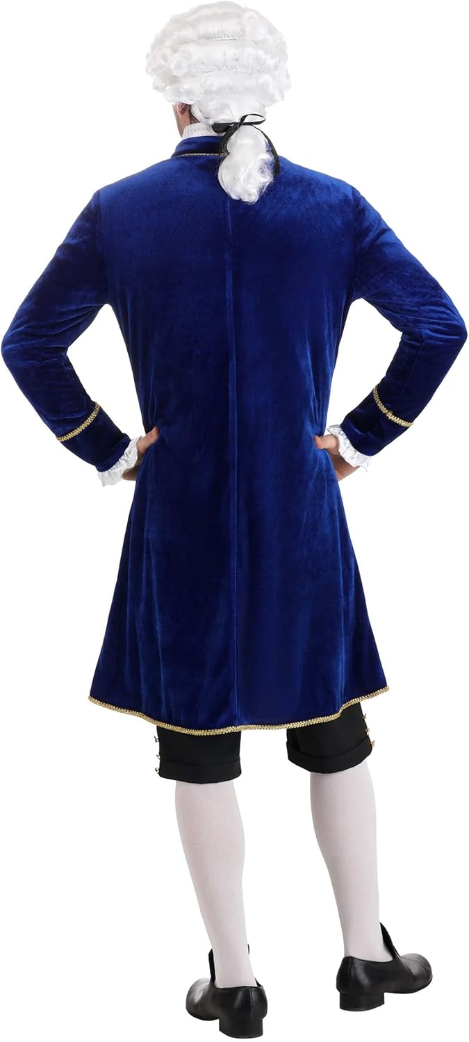 Deluxe Adult Aristocrat Halloween Costume for Men | Decedent Blue-Blooded Nobleman | Victorian Renaissance Outfit. - Image 2