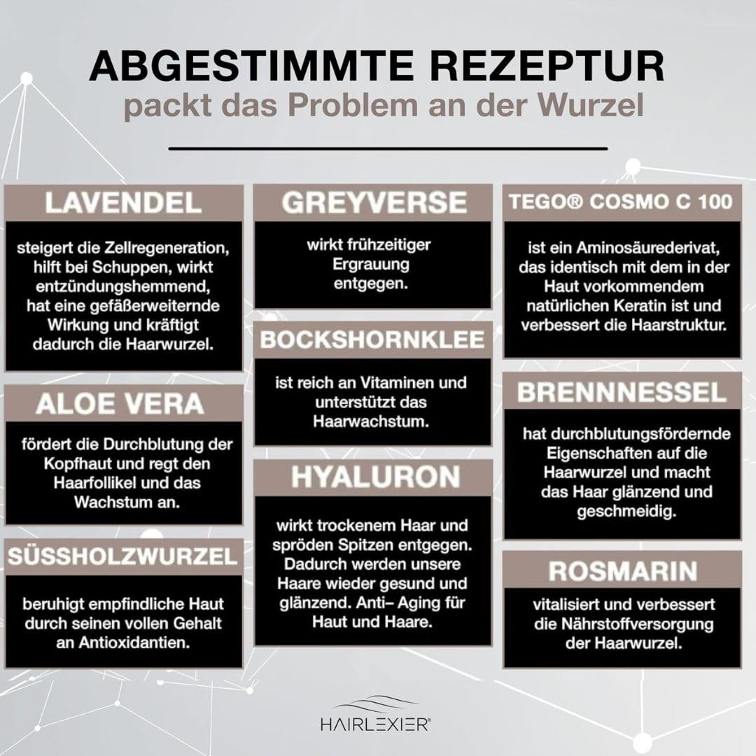 Remedio para el crecimiento del cabello masculino: suero natural para el cabello contra la pérdida difusa, aceite de romero para el cabello, aceite capilar con aceite de ricino, aceite de