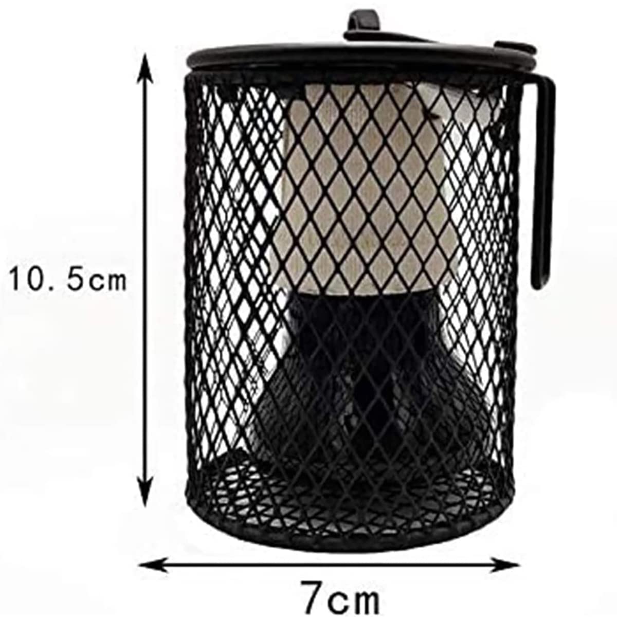 Lámpara Calor Reptil con Guardia, Interruptor Ajuste Lámparas Calor Cerámica, Calentador Calor De Reptil con Termostato, para Lagarto, Tortuga, Serpiente,80W