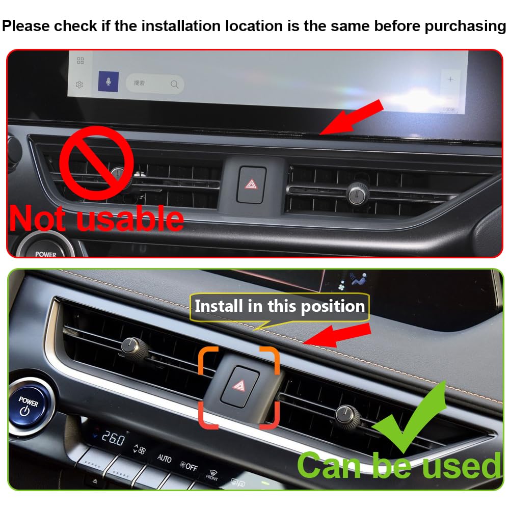 Amazon.co.jp: レクサスUXオートアクセサリー用車載電話ホルダー [2019