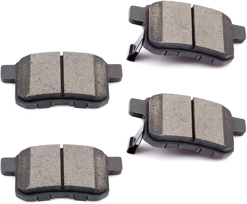 Pastilhas de freio traseiras cerâmicas AUTOMUTO D1336 para Acura TSX e Honda Accord – Jogo com 4 unidades
