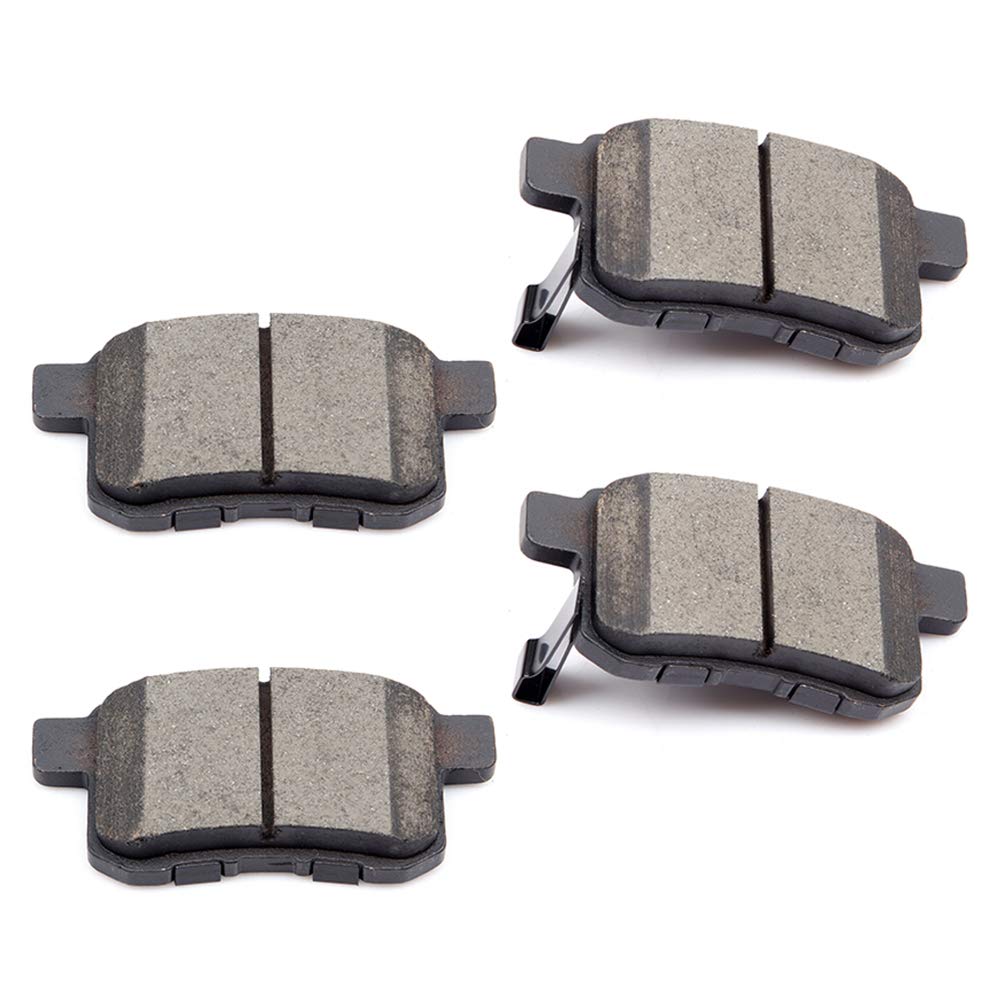 AUTOMUTO D1336 Ceramic Brake Pads Kits, Rear 4pcs Brake Pads Set