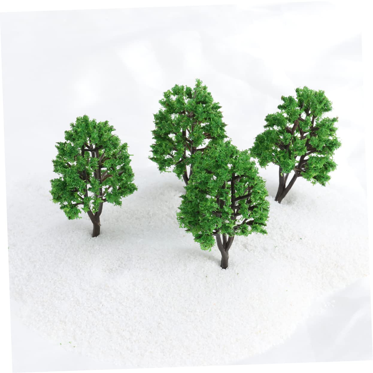 EXCEART 100pezzi Alberi Verde Per Modellismo Paesaggio e Diorama Per Decorazioni Architettoniche e Scenografie Di Trenini