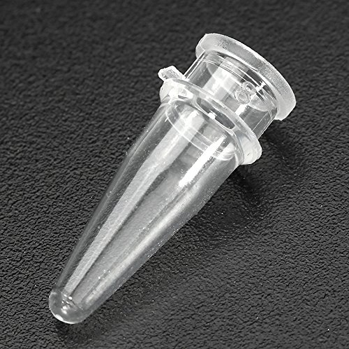 MASUNN 5 Stück Polypropylen Pcr Tube Strip konisch Bottom 8 Tube Strip mit Flat Caps 8 x 0,2 ml