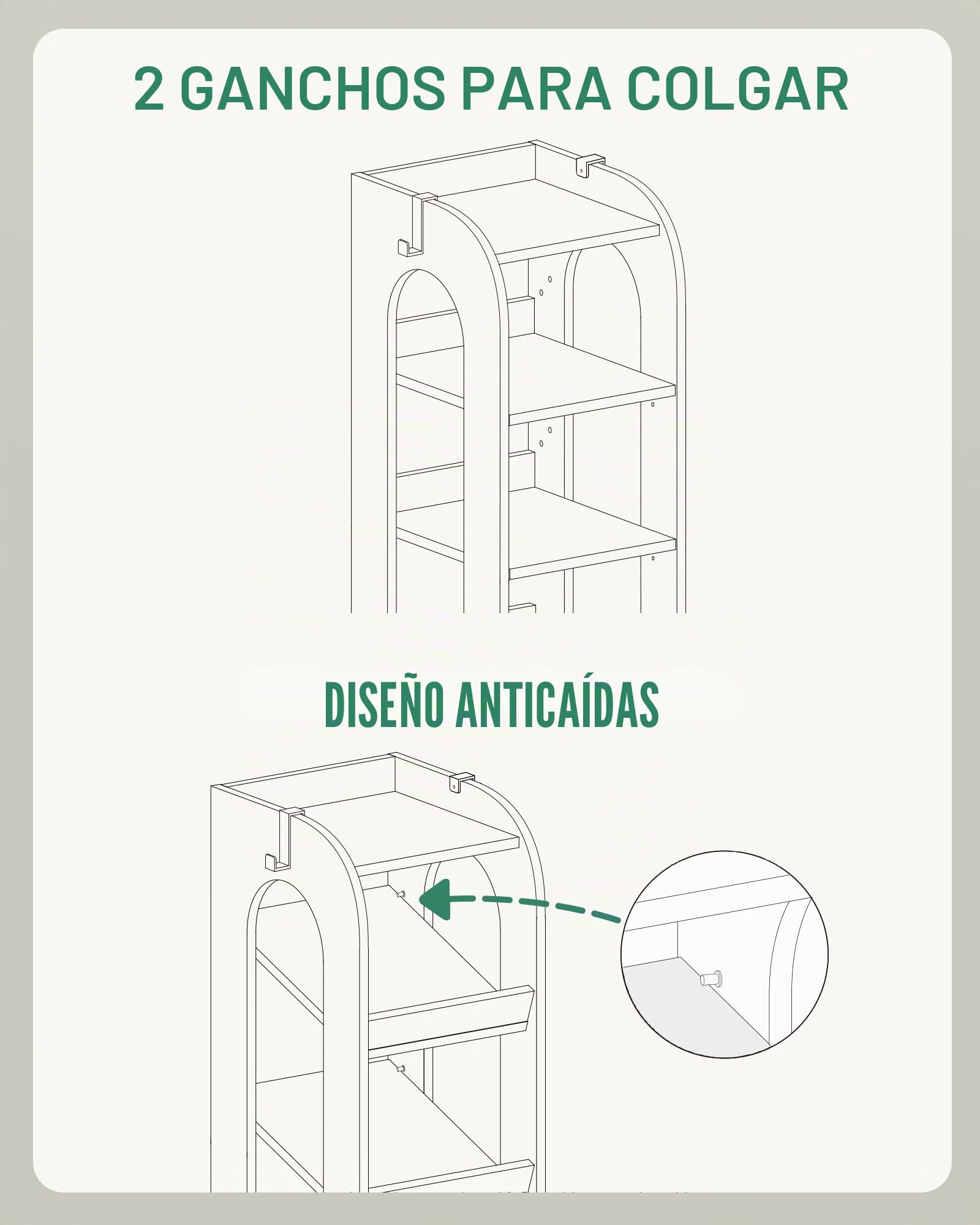 Hzuaneri Zapatero, 11 Estantes, con Ganchos, Negro | Organizador de Zapatos de Madera Para Armario, Entrada, Torre de Zapatos Para Habitaciones Pequeñas, Ajustable, SR12406X