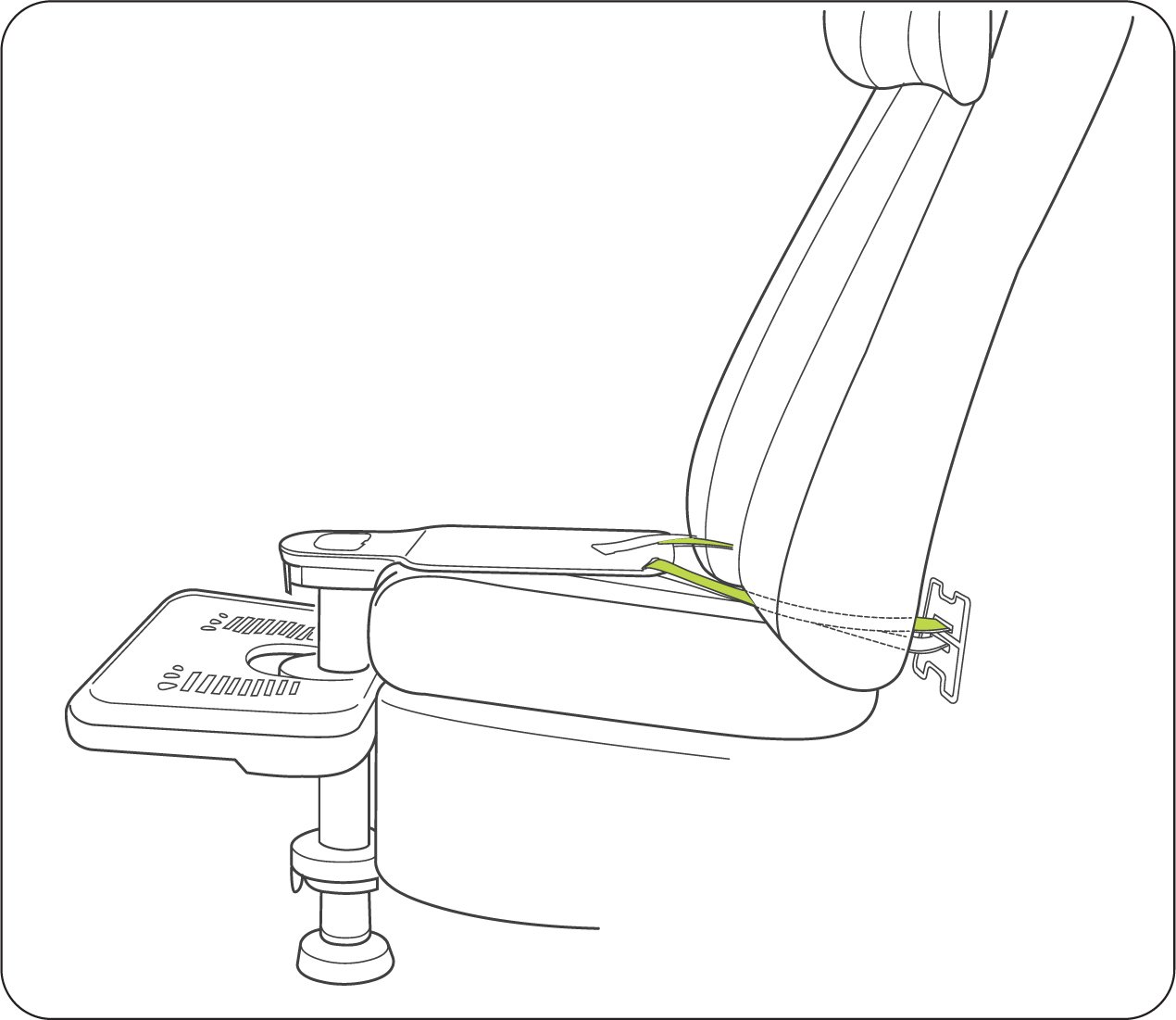 Kneeguard Kids Car Seat Foot Rest for Children and Babies. Footrest is
