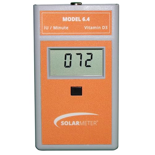 Solarmeter Medidor de vitamina UVB modelo 6.4, radiómetro UV digital, medidor UV portátil para pruebas de bloqueo UV de gafas y mucho más! Medidor