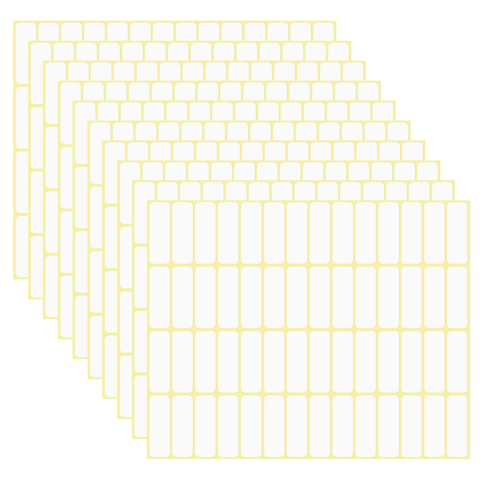 DacitieryPack of 1680 Self-Adhesive Labels, 13 x 38 mm, Universal Adhesive Labels, Address Labels, Household Labels, Freezer Labels, Stickers, Labels, Self-Adhesive Labels for Labelling