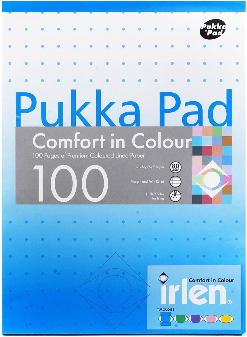 Pukka Dyslexia Pad A4 80gsm Ruled With Margin 100 Pages 50 sheets