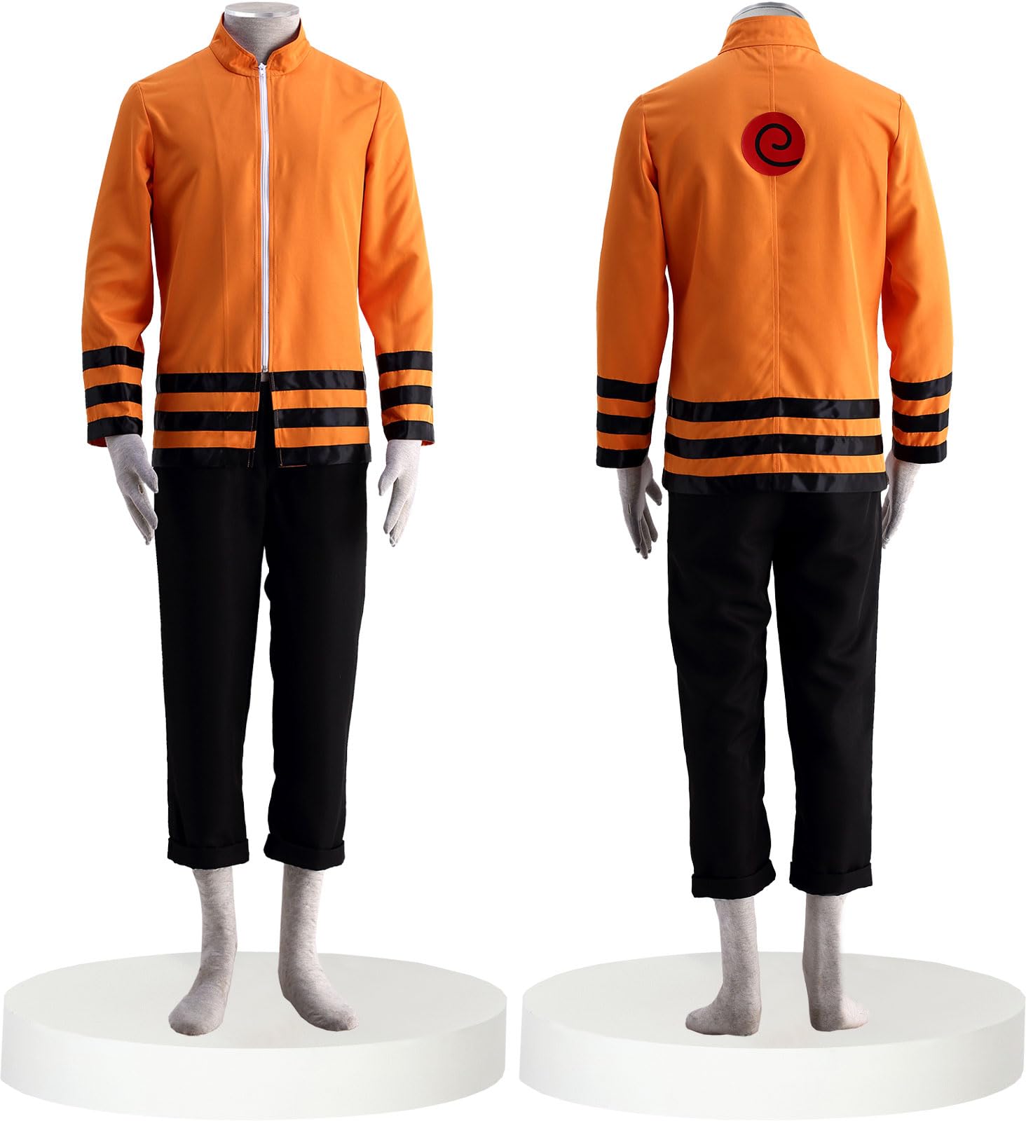MYCOS 7th Nanadaime Orange Ninja Jacket Cosplay Costume Outfits Big Kids Adult festival perform Halloween