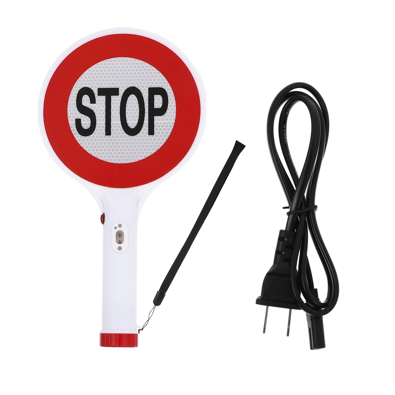 iplusmile Rechargeable Led Stop Sign Board with Wrist Strap, Lightweight Traffic Warning Light for Safety and Construction, Traffic Safety Warning Light Handheld Lamp 13.77 X 7.28 Inch