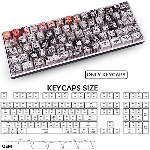 Amazon | PBTキーキャップ 熱昇華104キーセット MXスイッチ交換OEM pbt